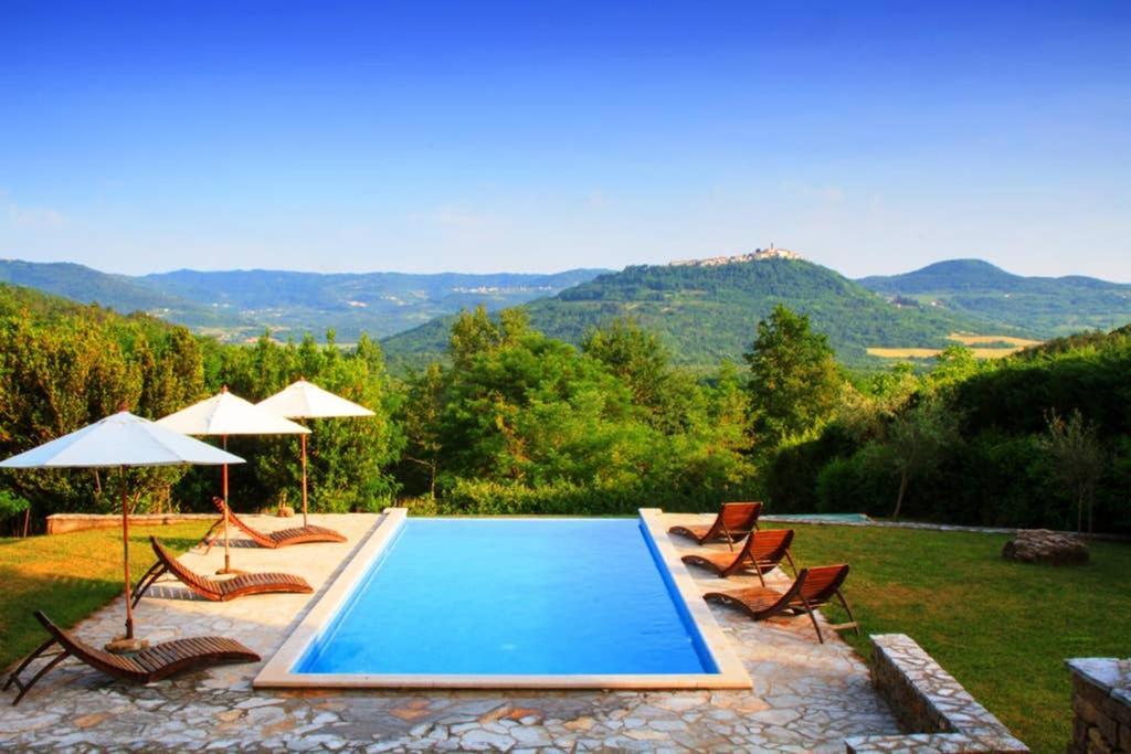 Villa Bazjaki - Beautiful Stone Villa In Istria With Private Pool Livade Exterior foto